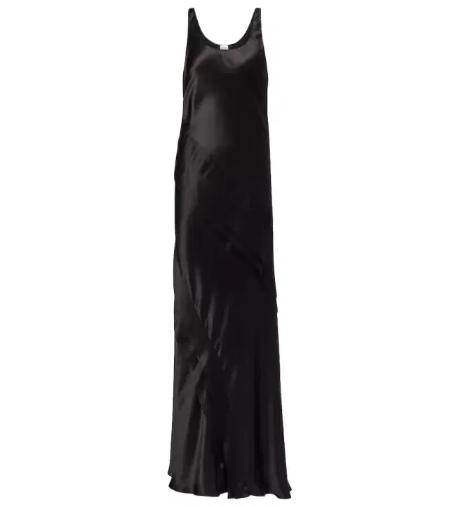 Silk satin slip dress
