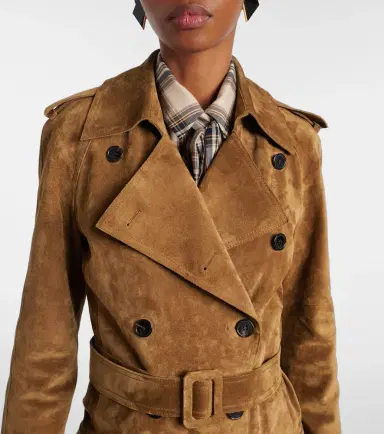Saint Laurent Suede trench coat | Thumbnail 5 Saint Laurent Suede trench coat | Thumbnail 5
