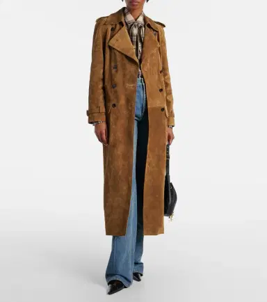 Saint Laurent Suede trench coat | Thumbnail 6 Saint Laurent Suede trench coat | Thumbnail 6