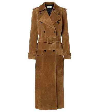 Saint Laurent Suede trench coat | Thumbnail 1 Saint Laurent Suede trench coat | Thumbnail 1