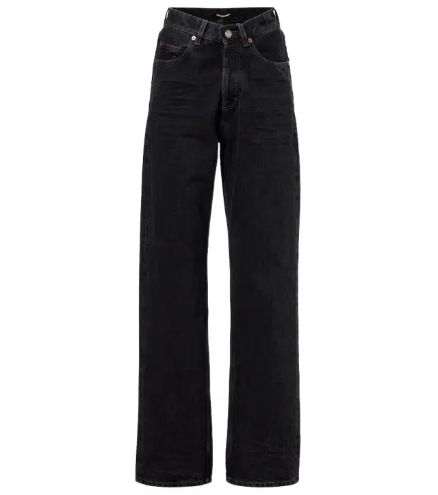 V-Waist wide-leg jeans