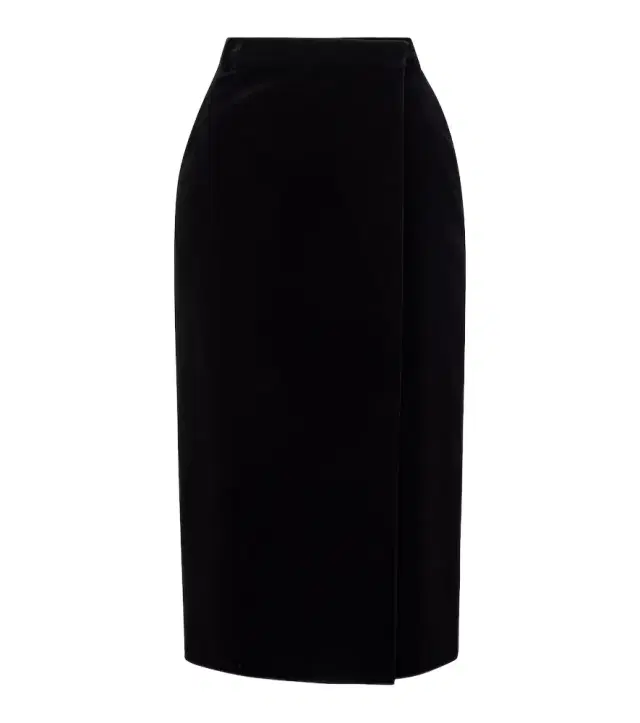 Saint Laurent Cotton velvet pencil skirt