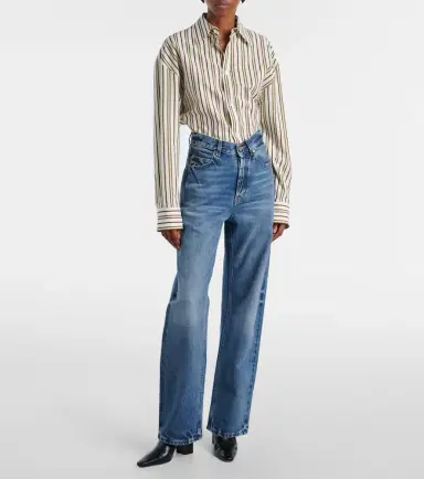 Saint Laurent V-Waist wide-leg jeans | Thumbnail 7