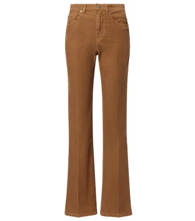 Saint Laurent Clyde cotton corduroy straight pants