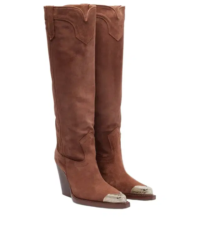 Paris Texas El Dorado suede cowboy boots