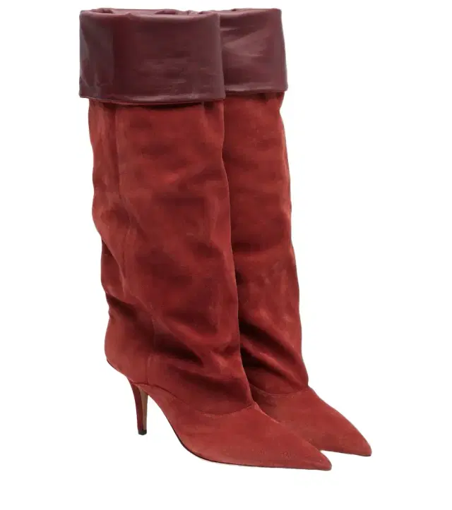 Paris Texas Ines 75 suede knee-high boots