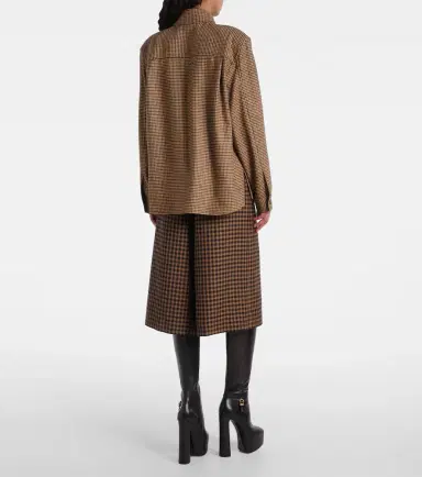 Saint Laurent Houndstooth overshirt | Thumbnail 5 Saint Laurent Houndstooth overshirt | Thumbnail 5