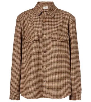 Saint Laurent Houndstooth overshirt | Thumbnail 1 Saint Laurent Houndstooth overshirt | Thumbnail 1