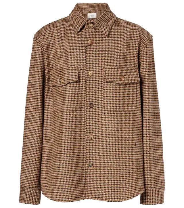 Saint Laurent Houndstooth overshirt