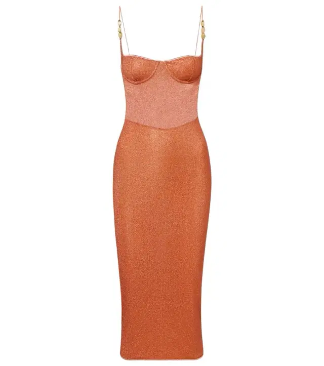Oseree Oséree Lumière open-back midi dress