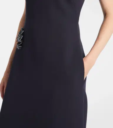 Safiyaa Priscilla embellished crêpe gown | Thumbnail 4