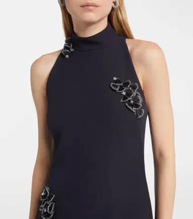 Safiyaa Priscilla embellished crêpe gown | Thumbnail 5