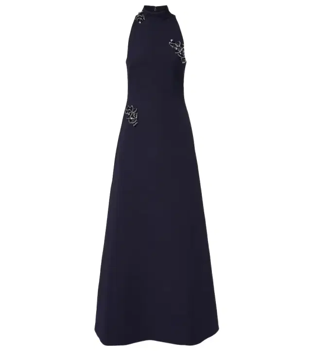 Safiyaa Priscilla embellished crêpe gown