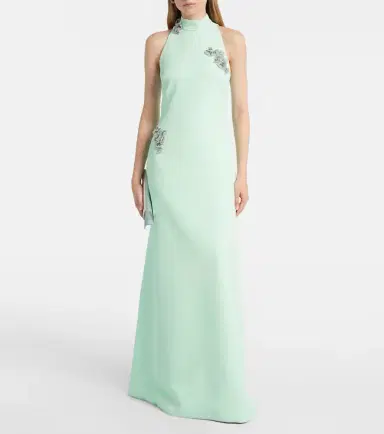Safiyaa Priscilla embellished crêpe gown | Thumbnail 2