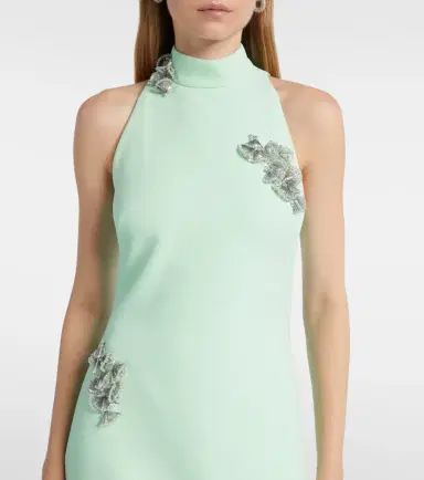 Safiyaa Priscilla embellished crêpe gown | Thumbnail 3
