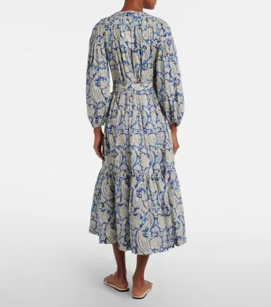 Ulla Johnson Seraphina printed cotton-blend midi dress | Thumbnail 3