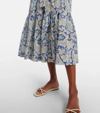 Ulla Johnson Seraphina printed cotton-blend midi dress | Thumbnail 4