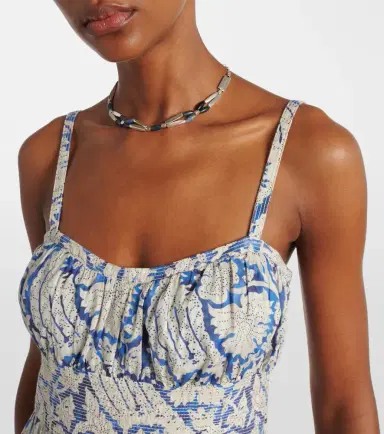 Ulla Johnson Nadine floral cotton-blend midi dress | Thumbnail 3