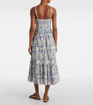 Ulla Johnson Nadine floral cotton-blend midi dress | Thumbnail 4