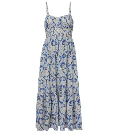 Ulla Johnson Nadine floral cotton-blend midi dress | Thumbnail 1