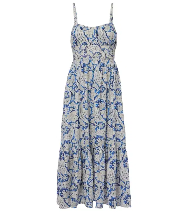 Ulla Johnson Nadine floral cotton-blend midi dress