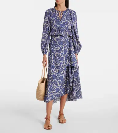 Ulla Johnson Brea printed cotton-blend blouse | Thumbnail 4