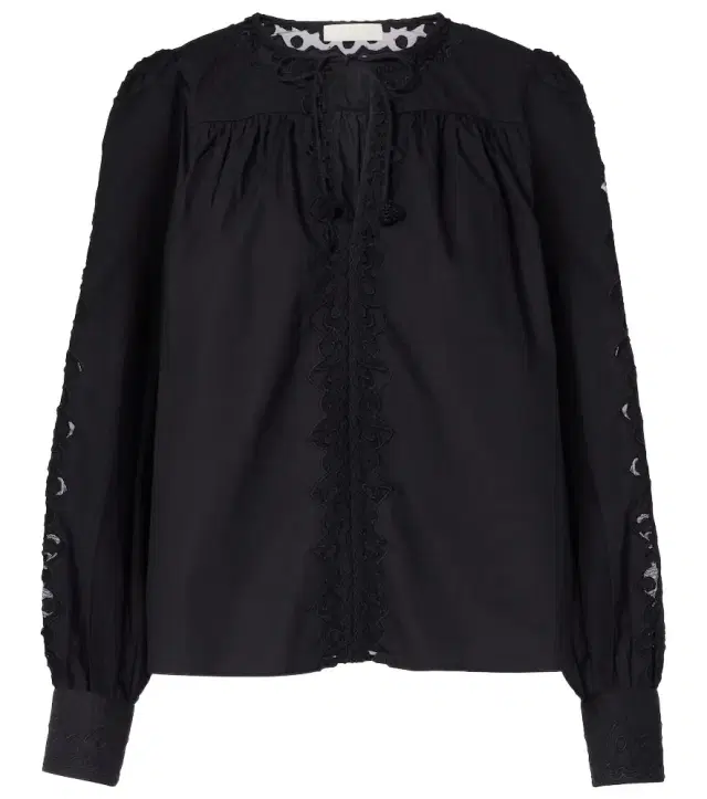 Ulla Johnson Kady lace-trimmed cotton blouse