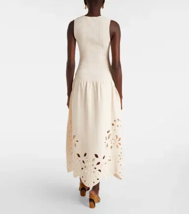 Ulla Johnson Rosaline broderie anglaise midi dress | Thumbnail 3