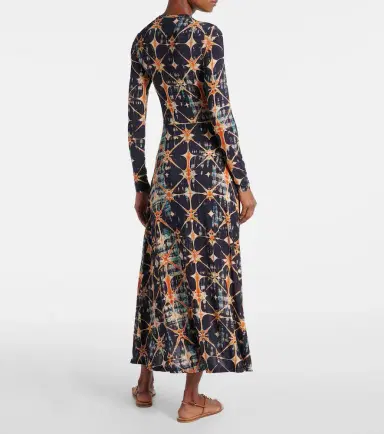 Ulla Johnson Naia ruched printed jersey midi dress | Thumbnail 2
