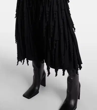 Alaïa Alaïa Tiered wool and silk maxi skirt | Thumbnail 4