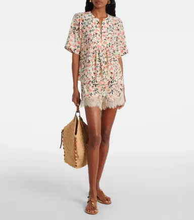 Ulla Johnson Calla floral silk top | Thumbnail 3