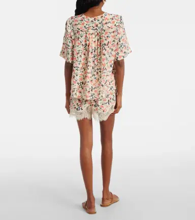 Ulla Johnson Calla floral silk top | Thumbnail 4