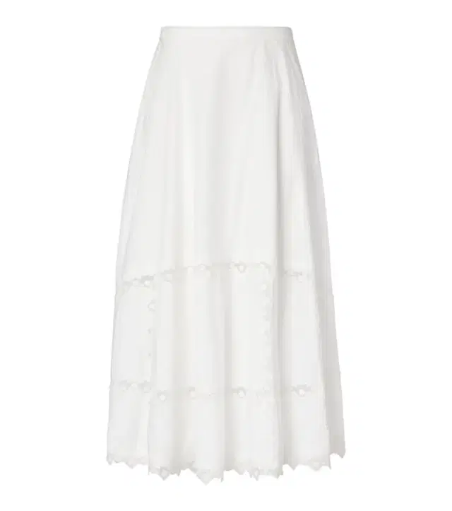 Ulla Johnson Lucia embroidered cotton midi skirt
