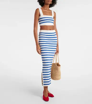 Posse Ari striped crop top | Thumbnail 3