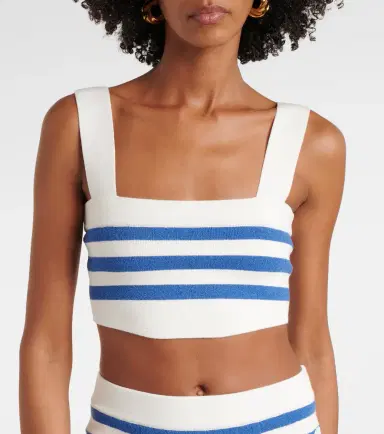Posse Ari striped crop top | Thumbnail 4