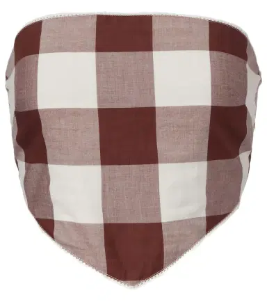 Posse Callie gingham cotton crop top | Thumbnail 1