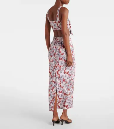 Posse Emma floral linen maxi skirt | Thumbnail 5