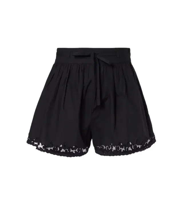 Ulla Johnson Elowen embroidered cotton poplin shorts