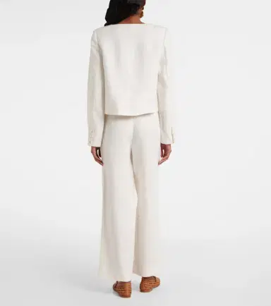 Posse Emma cropped linen jacket | Thumbnail 3