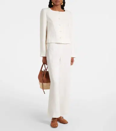 Posse Emma cropped linen jacket | Thumbnail 5