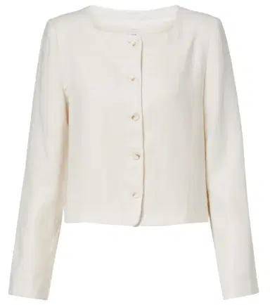 Posse Emma cropped linen jacket | Thumbnail 1