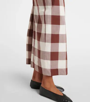 Posse Mira gingham cotton maxi skirt | Thumbnail 5