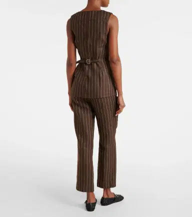 Posse Emma pinstripe linen top | Thumbnail 5