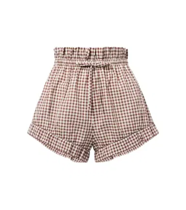 Posse Callie gingham cotton shorts | Thumbnail 1