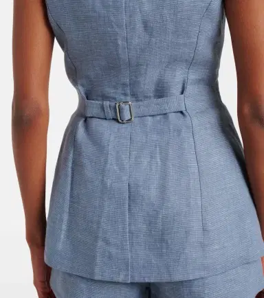 Posse Thea linen vest | Thumbnail 3