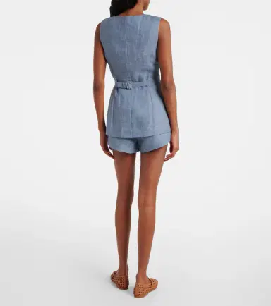 Posse Thea linen vest | Thumbnail 4