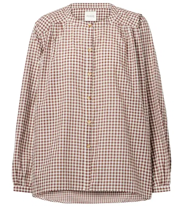 Posse Mira gingham cotton shirt
