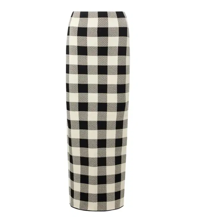 Posse Pippa checked maxi skirt