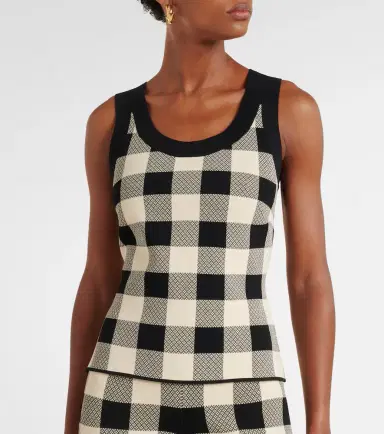 Posse Pippa checked tank top | Thumbnail 3
