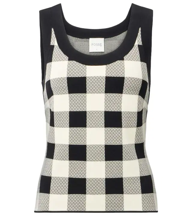 Posse Pippa checked tank top